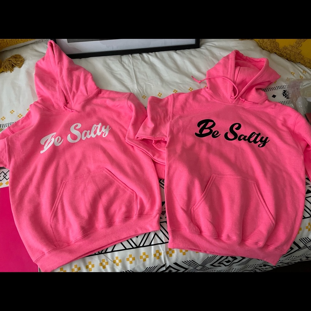 Be Salty custom sweatshirts and tees. Inspirational wear ! ALL SIZES
